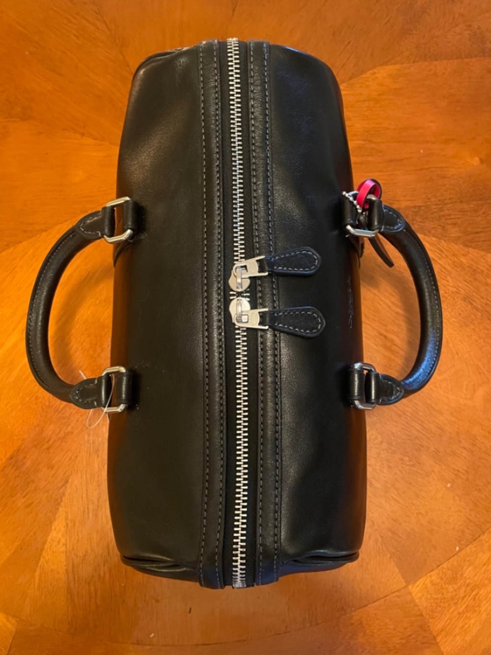 COACH Black Shiny Smooth Calf Leather Satchel With Charms - NWT - Picture 10 of 16